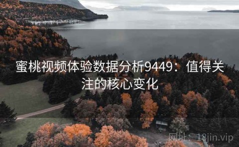 蜜桃视频体验数据分析9449：值得关注的核心变化