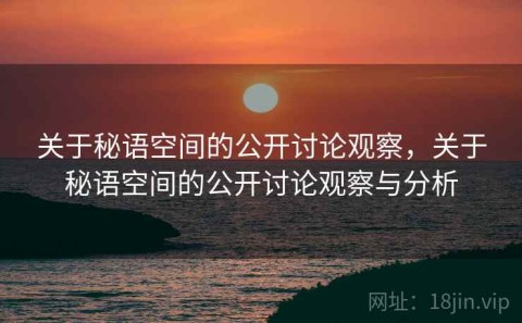 关于秘语空间的公开讨论观察，关于秘语空间的公开讨论观察与分析