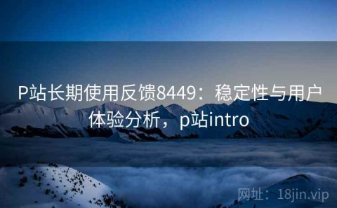 P站长期使用反馈8449：稳定性与用户体验分析，p站intro