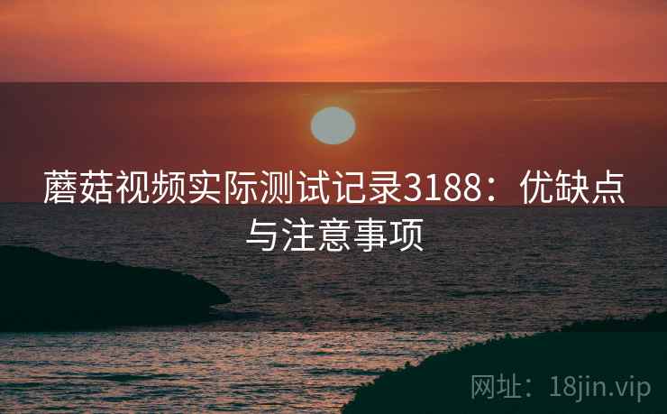 蘑菇视频实际测试记录3188：优缺点与注意事项