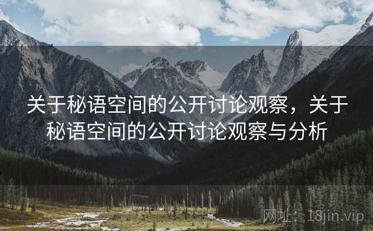 关于秘语空间的公开讨论观察，关于秘语空间的公开讨论观察与分析