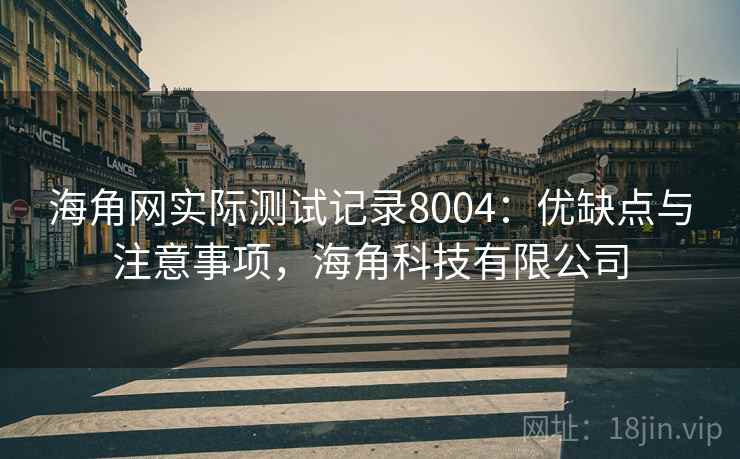 海角网实际测试记录8004：优缺点与注意事项，海角科技有限公司